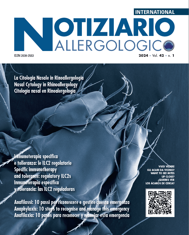 Notiziario Allergologico 2024 vol. 42 n.1 Notiziario Allergologico 2024 vol. 42 n.1