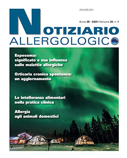 Notiziario Allergologico volume 38 n 1 Notiziario Allergologico volume 38 n 1