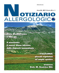 Notiziario allergologico volume 35 n.1 Notiziario allergologico volume 35 n.1
