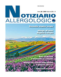 Notiziario allergologico volume 37 n.1 Notiziario allergologico volume 37 n.1