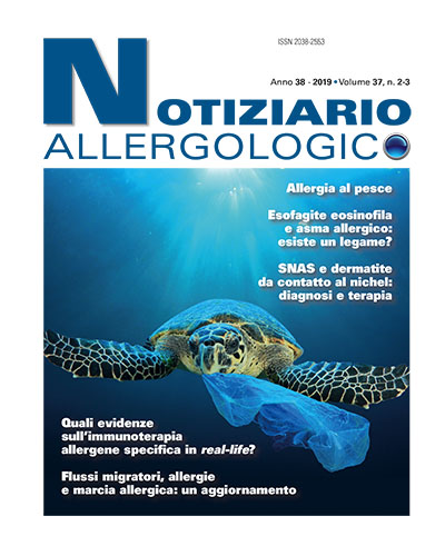 Notiziario allergologico volume 37 n.2-3 Notiziario allergologico volume 37 n.2-3