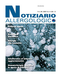 Notiziario allergologico volume 38 n.2 Notiziario allergologico volume 38 n.2
